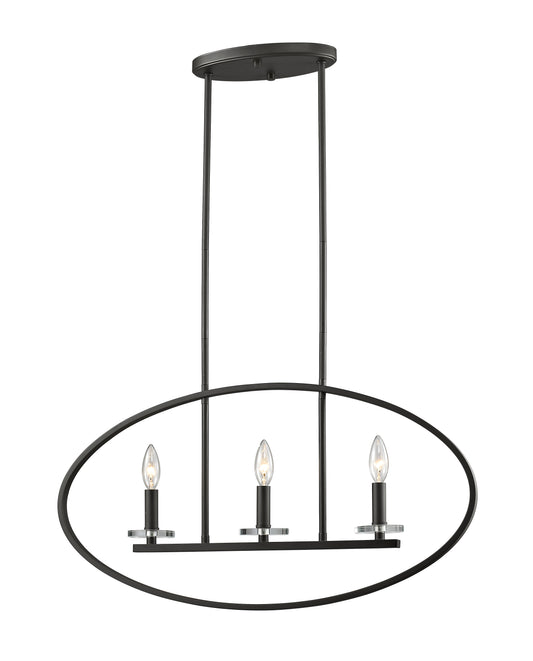 Verona 3 Light Linear Chandelier