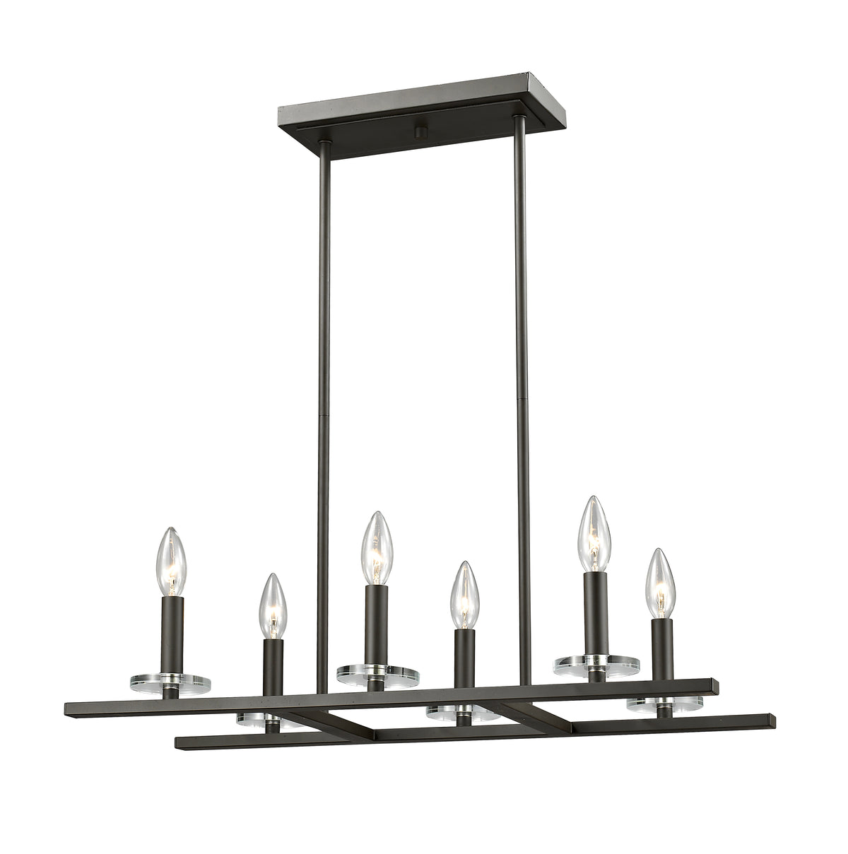 Verona 6 Light Linear Chandelier