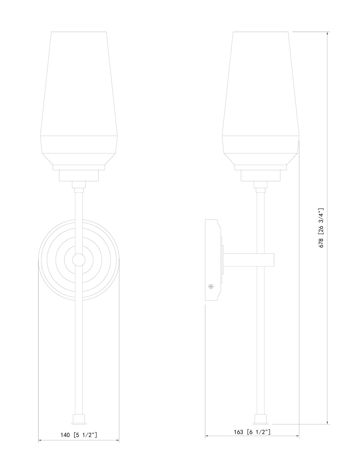 Clara 5.5-in Wall Sconce