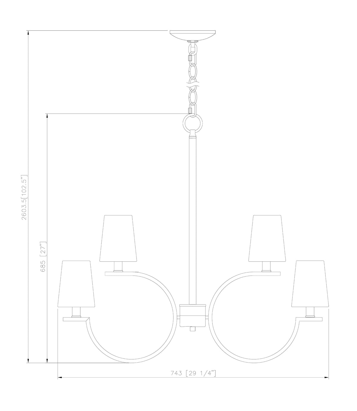 Cordelia 8 Light Chandelier