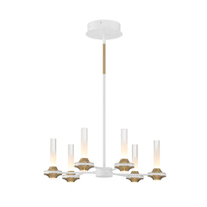 Torcia 6-Light 24" Integrated LED Pendant Chandelier