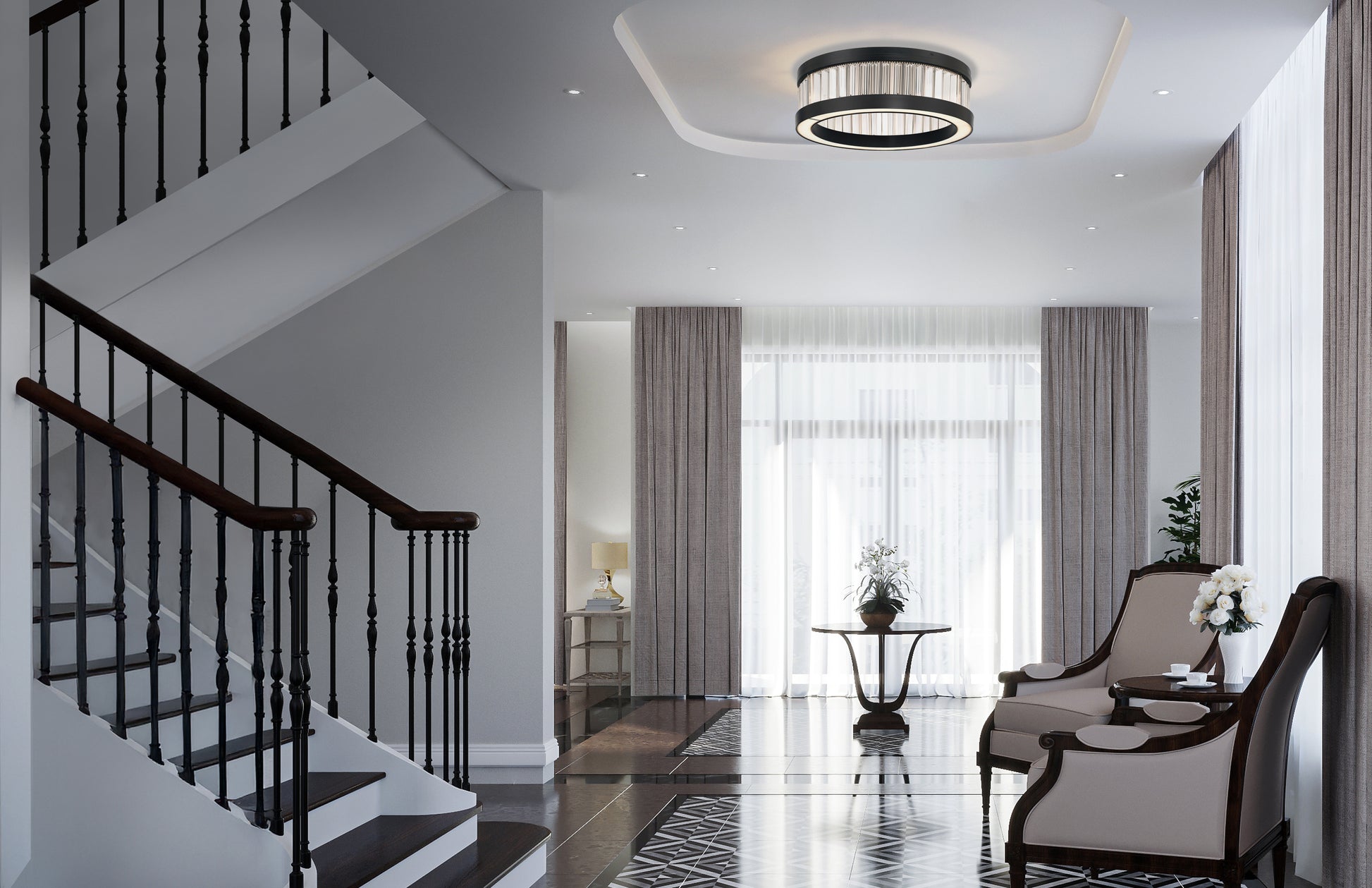 Empra 24" Integrated LED Flush Mount