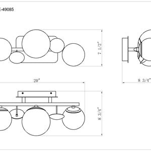 Vine 3-Light 20" Integrated LED Vanity
