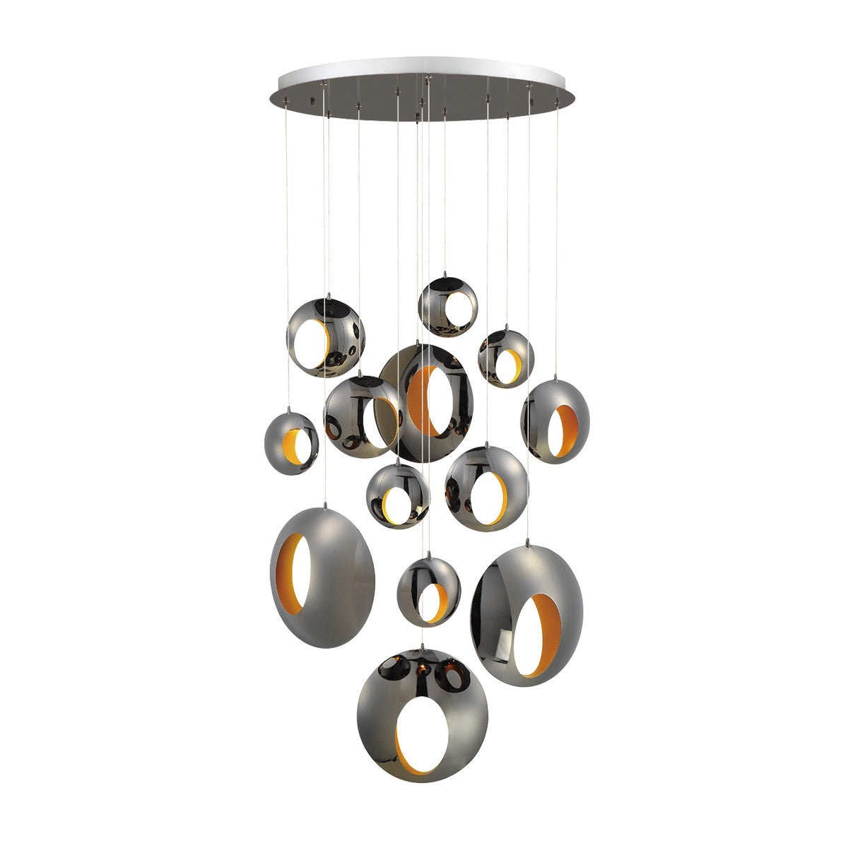 Arlington 13-Light 40" Integrated LED Multi Drop Chandelier