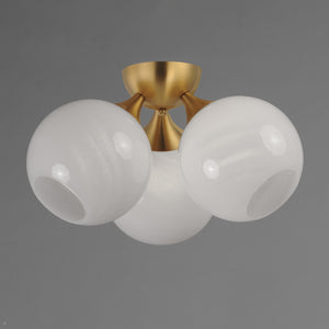 Neve 3-Light Semi Flush