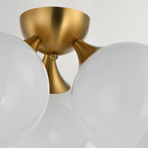 Neve 3-Light Semi Flush