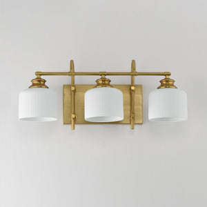 Bisque 3-Light Bath Vanity