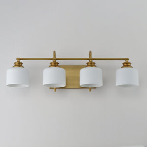 Bisque 4-Light Bath Vanity