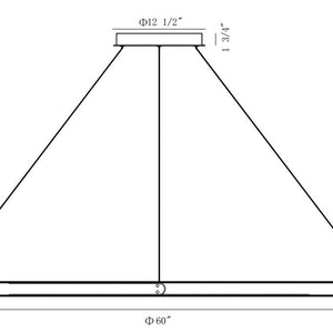 Verdura 60" Integrated LED Grand Chandelier