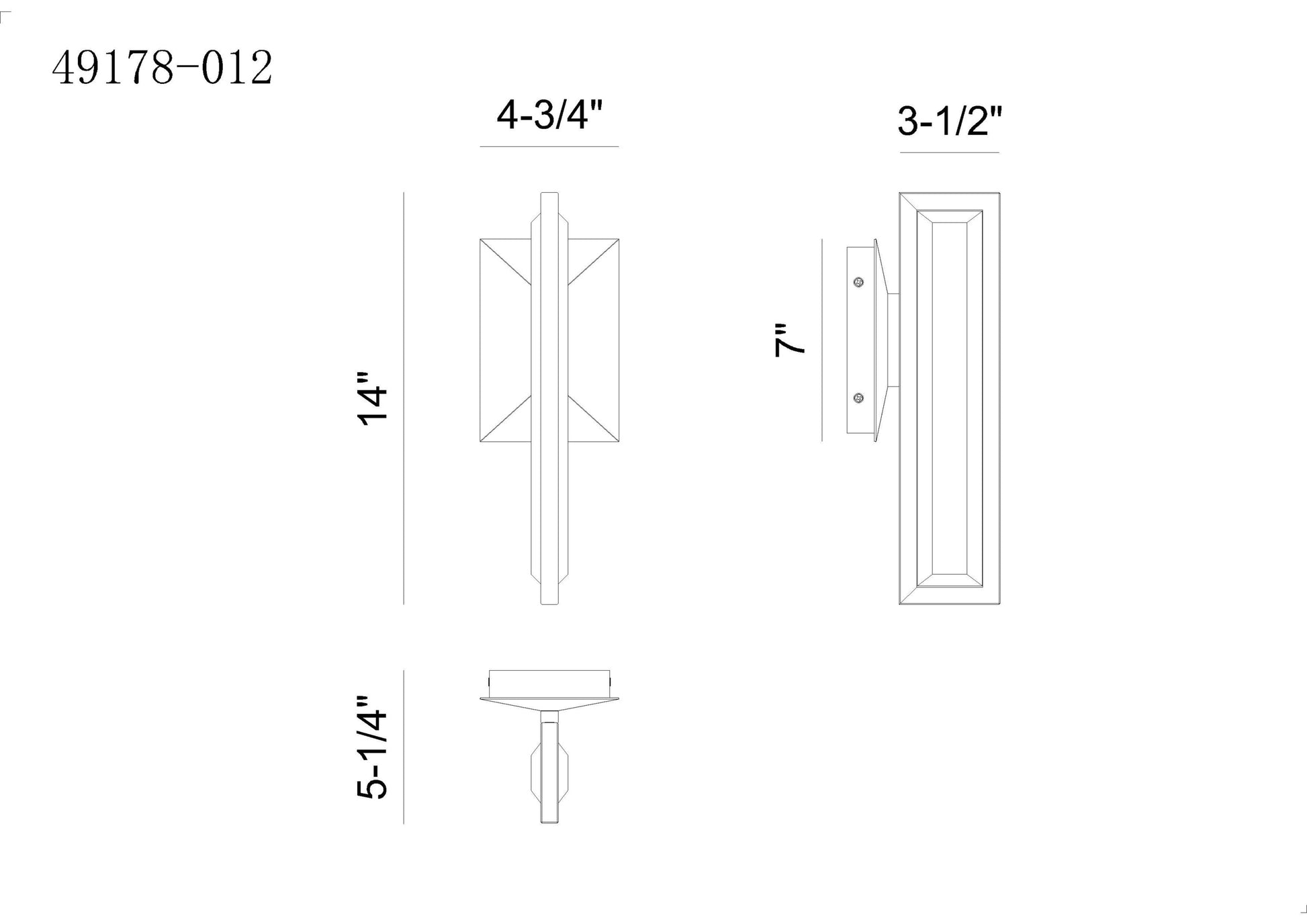 Aelin 14" Integrated LED Outdoor Wall Sconce