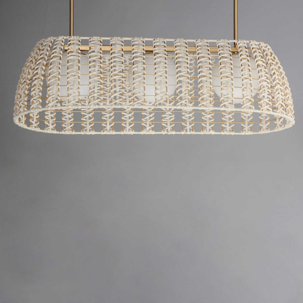 Macrame 3-Light Linear Pendant