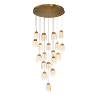 Paget 19-Light 29" Integrated LED Multi Drop Chandelier