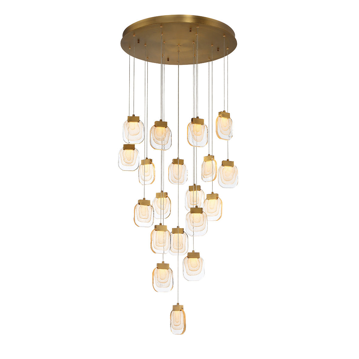 Paget 19-Light 29" Integrated LED Multi Drop Chandelier