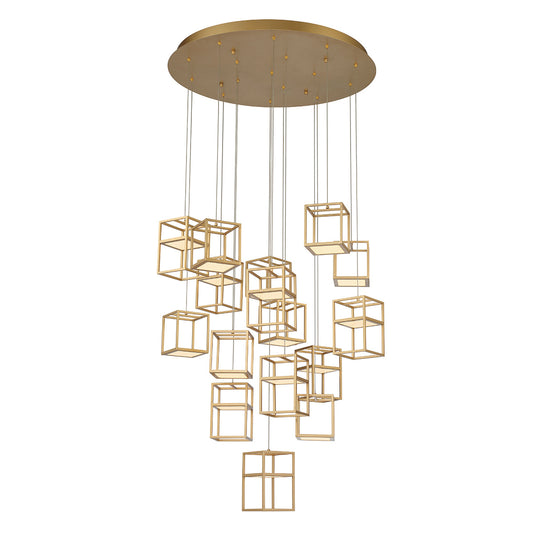 Ferro 16-Light 32" Integrated LED Multi Drop Chandelier