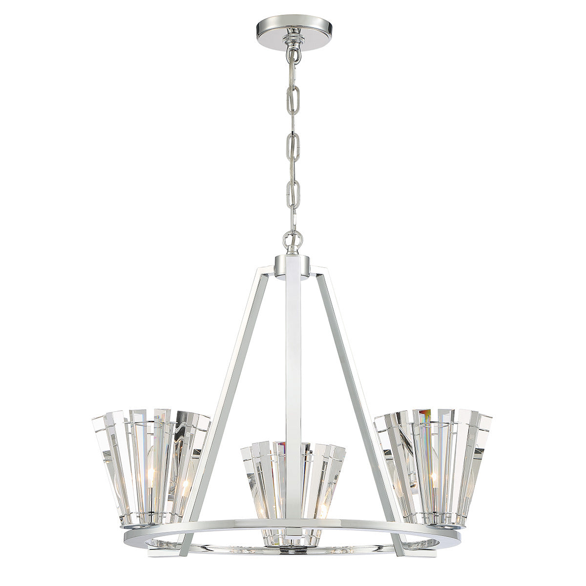 Ricca 3-Light 29" Pendant Chandelier