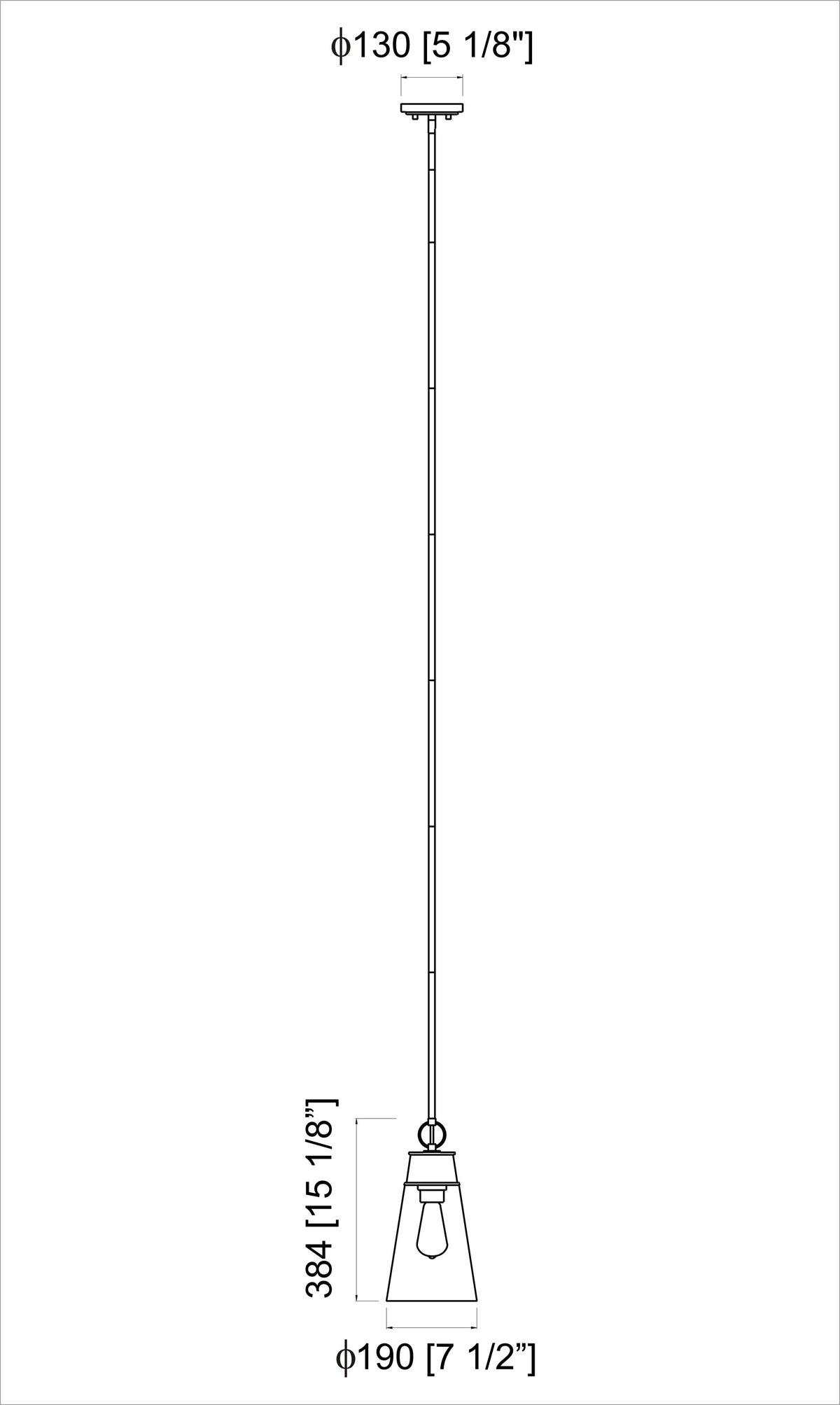 Wentworth 7.5-in Pendant