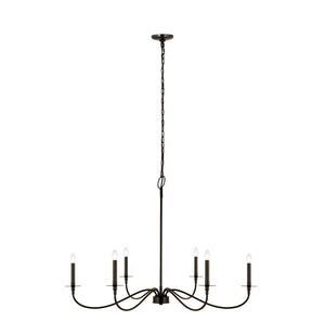 Arlington 42-in Chandelier 6 x 60W - Candelabra