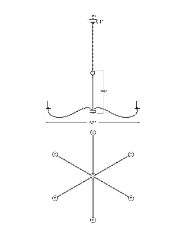 Arrington 6 Light Chandelier