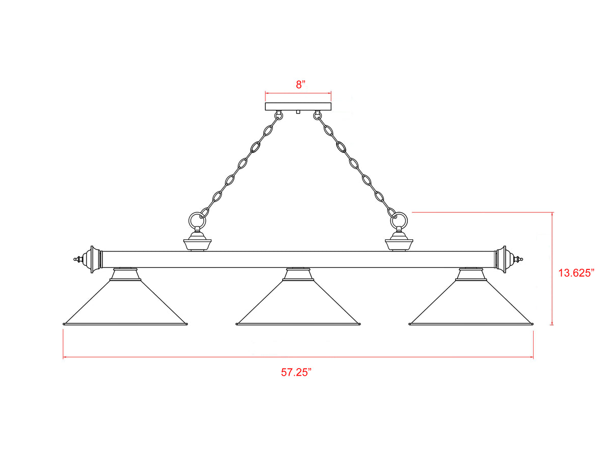 Cordon 3 Light Billiard