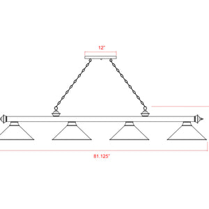 Cordon 4 Light Billiard