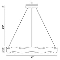 Vaughan 46" Integrated LED Chandelier