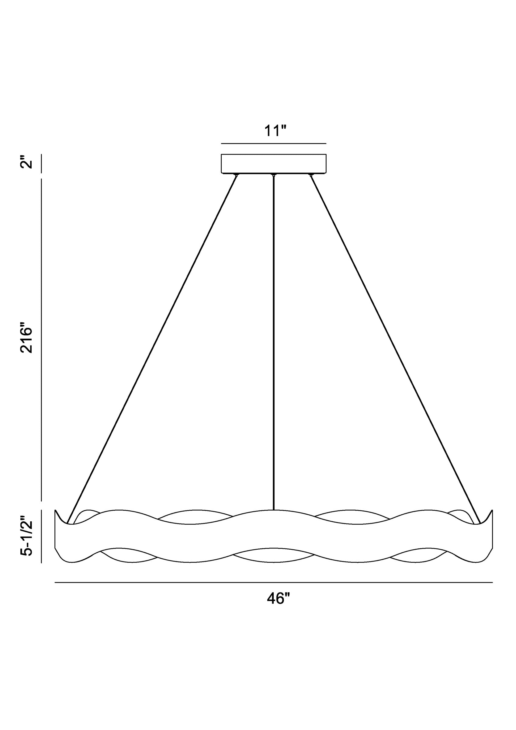Vaughan 46" Integrated LED Chandelier