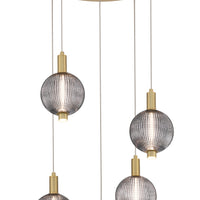 Palmas 5-Light 24" Integrated LED Multi Drop Chandelier