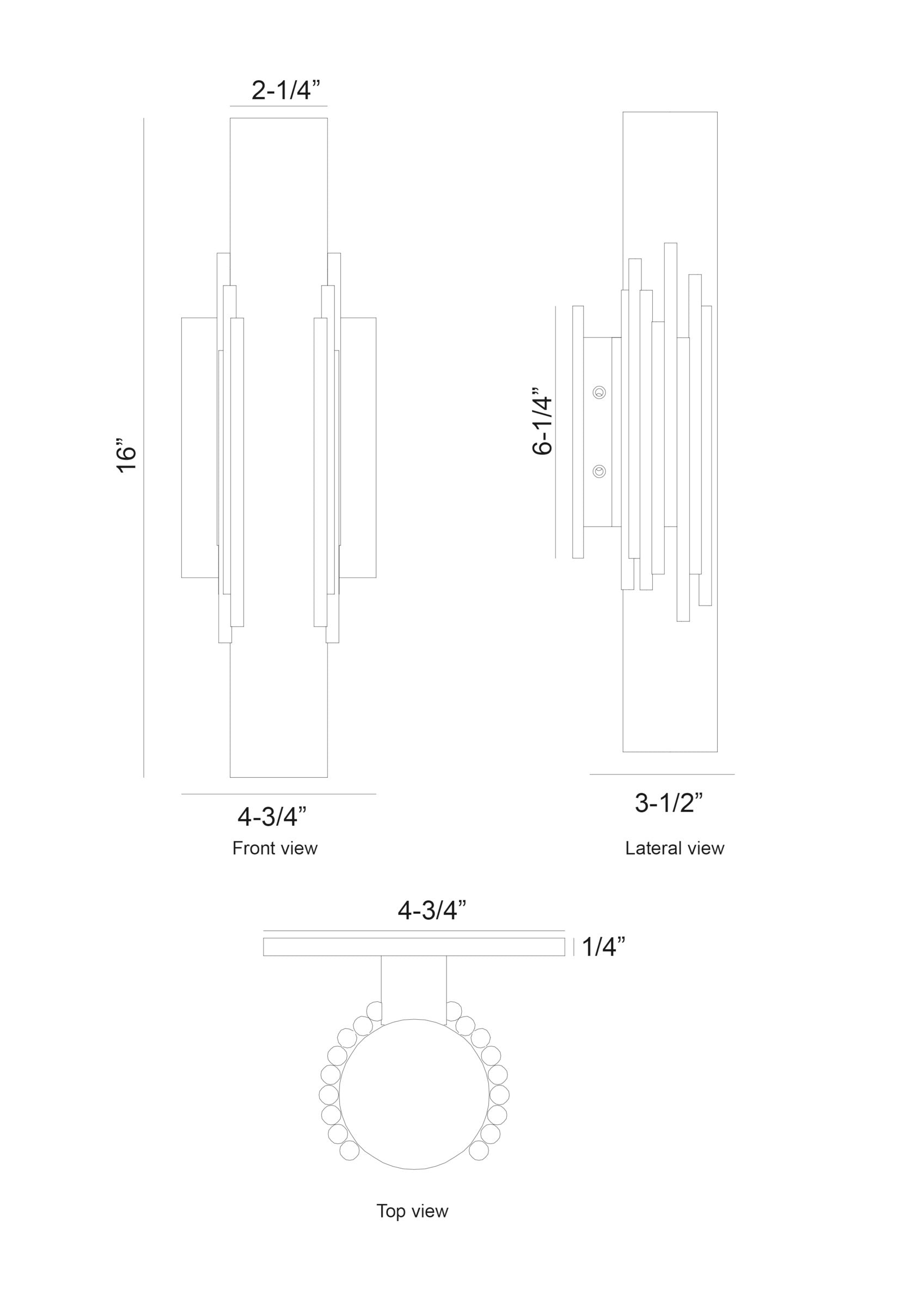 Venna 16" Integrated LED Wall Sconce