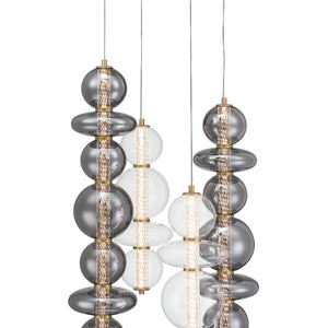 Atomo 4-Light 50" Integrated LED Multi Drop Chandelier