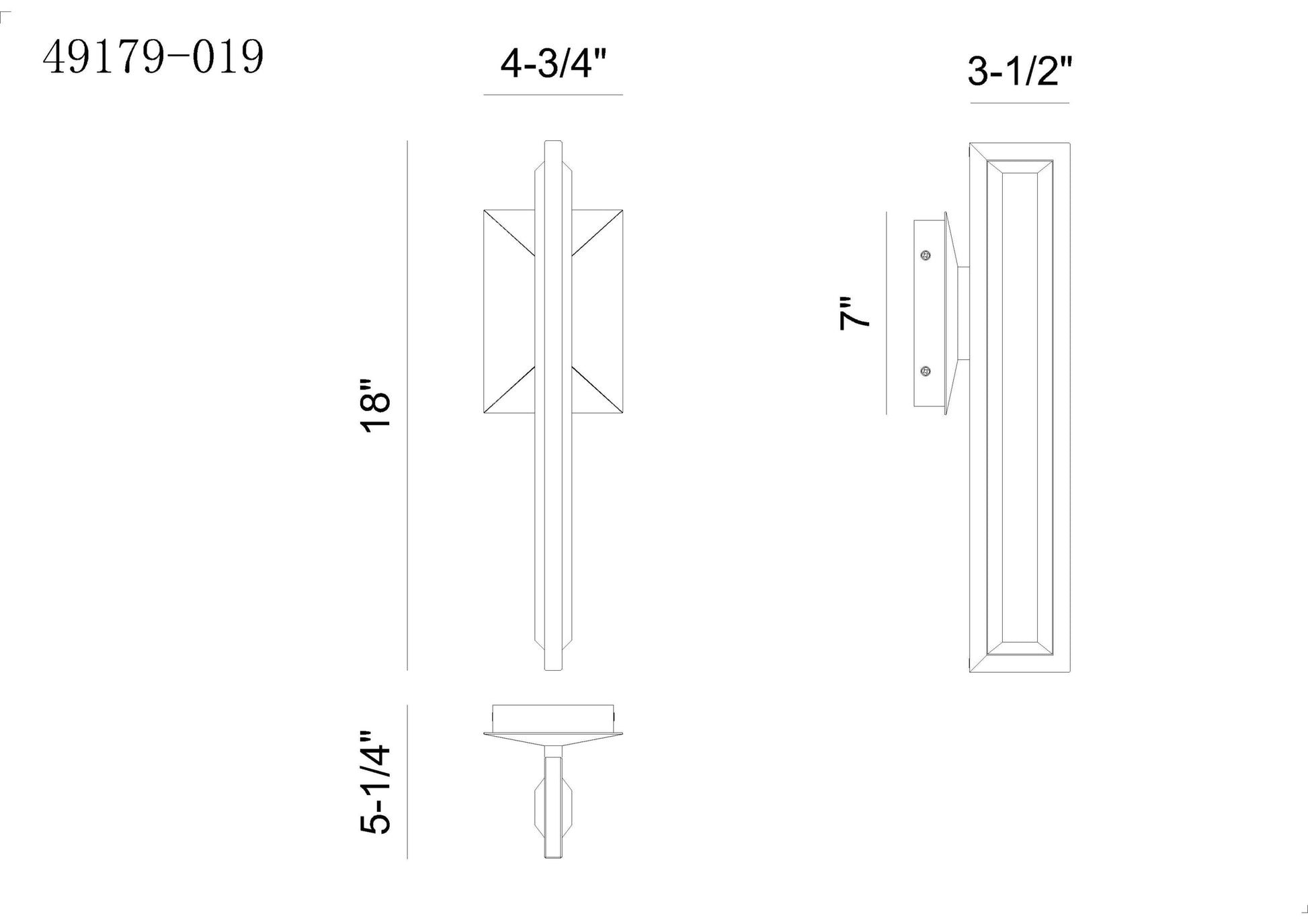 Aelin 18" Integrated LED Outdoor Wall Sconce