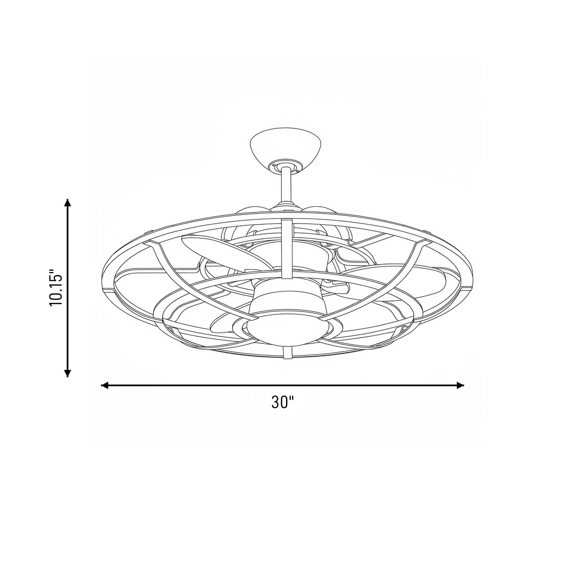 Alsace LED Fan D'Lier