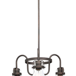 Seafarer 3-Light Chandelier With Bulbs