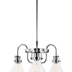 Seafarer 3-Light Chandelier With Bulbs