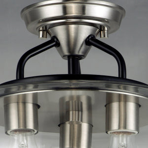 Goblet 3-Light Semi Flush Mount