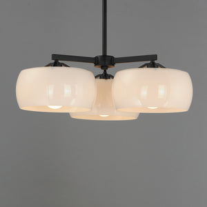 Glazed 3-Light Chandelier