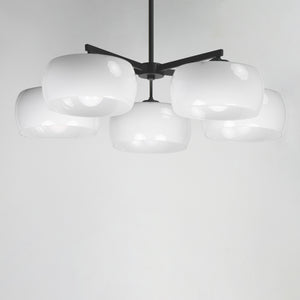Glazed 5-Light Chandelier
