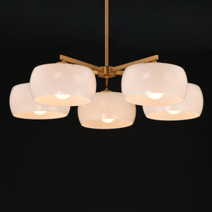 Glazed 5-Light Chandelier