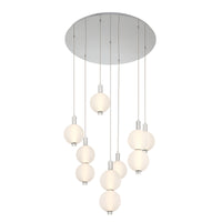 Palmas 7-Light 30" Integrated LED Multi Drop Chandelier