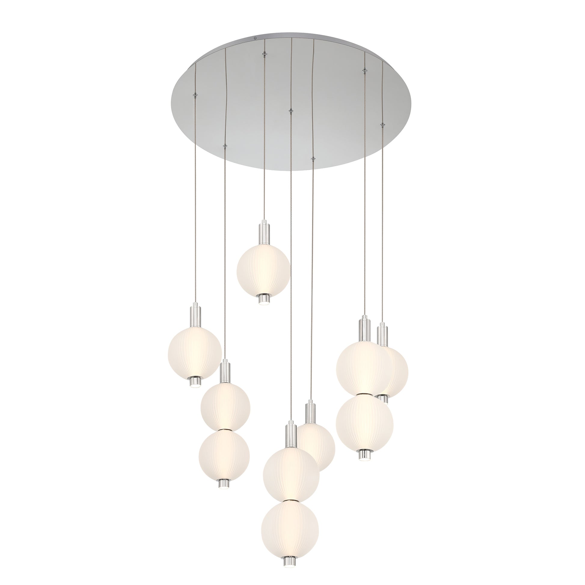Palmas 7-Light 30" Integrated LED Multi Drop Chandelier