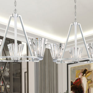 Ricca 3-Light 29" Pendant Chandelier