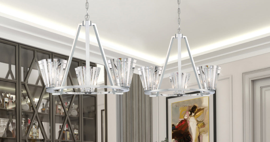 Ricca 3-Light 29" Pendant Chandelier