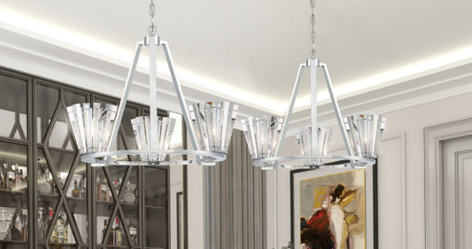 Ricca 3-Light 29" Pendant Chandelier