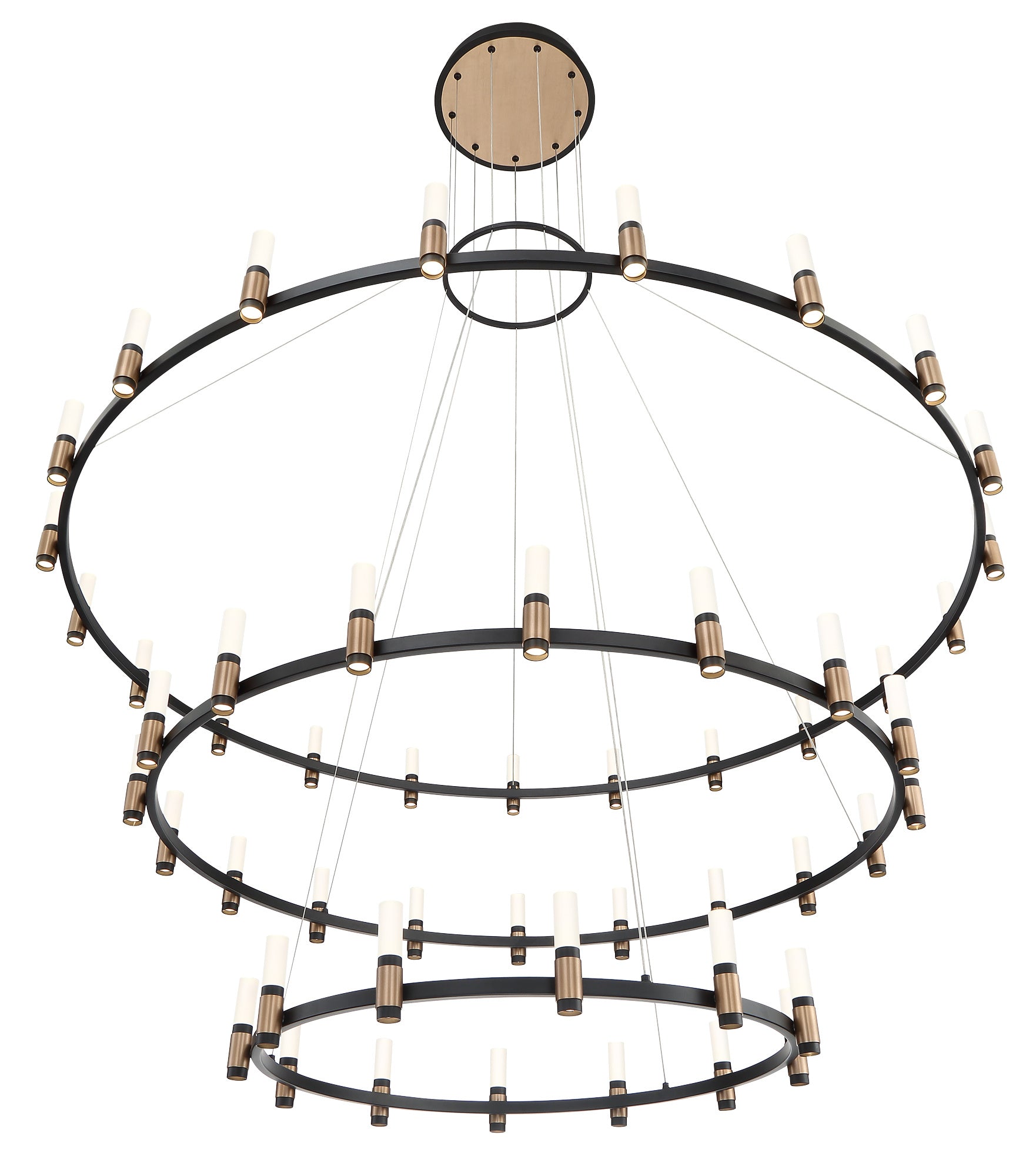 Albany 3-Tiers 51-Light 60" Integrated LED Grand Chandelier