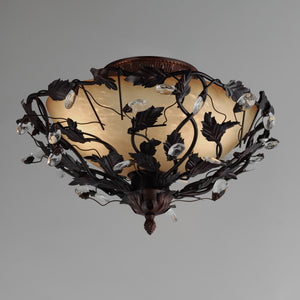 Elegante 3-Light Semi-Flush Mount