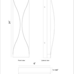Shayla 24" Integrated LED Outdoor Wall Sconce