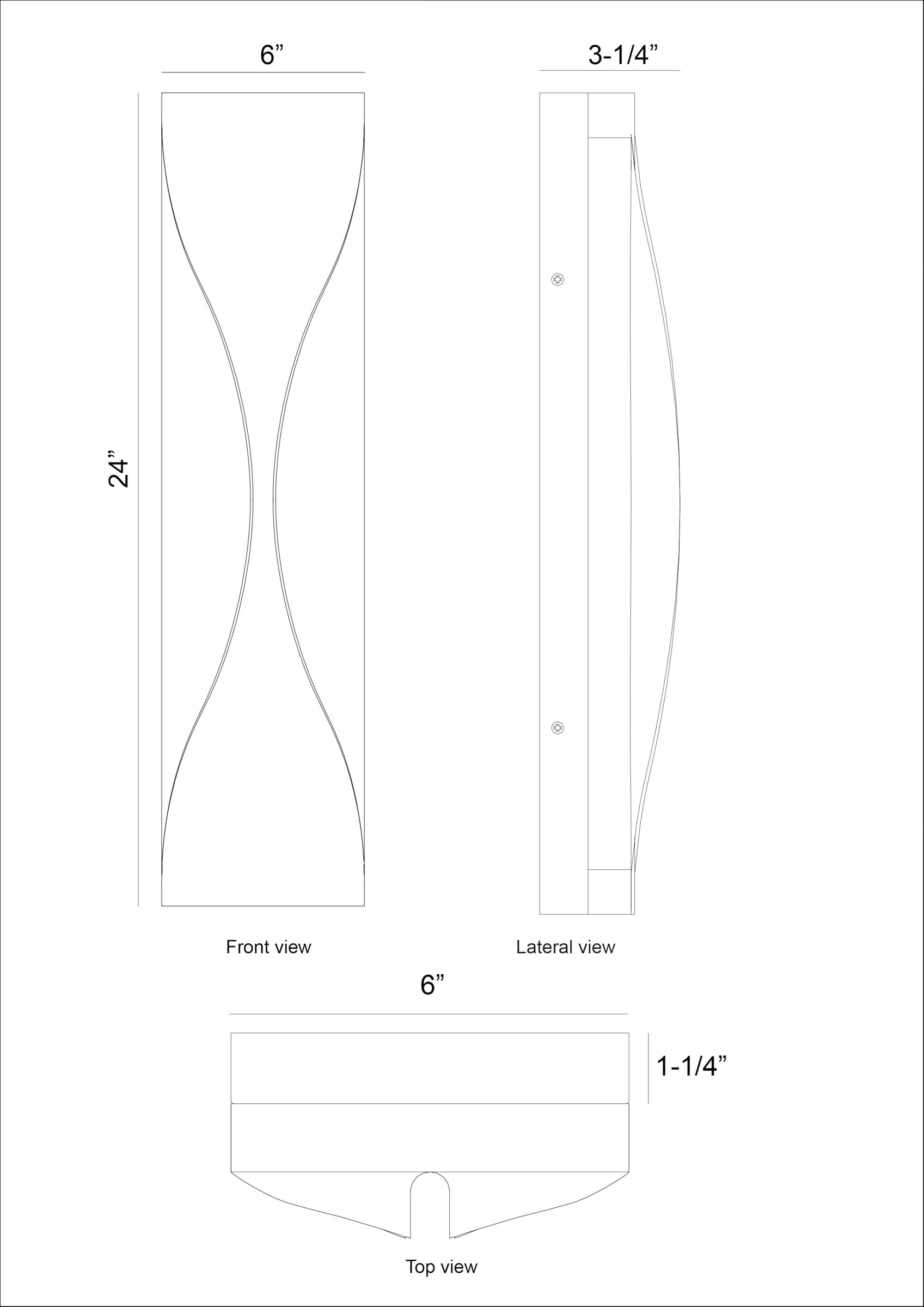 Shayla 24" Integrated LED Outdoor Wall Sconce