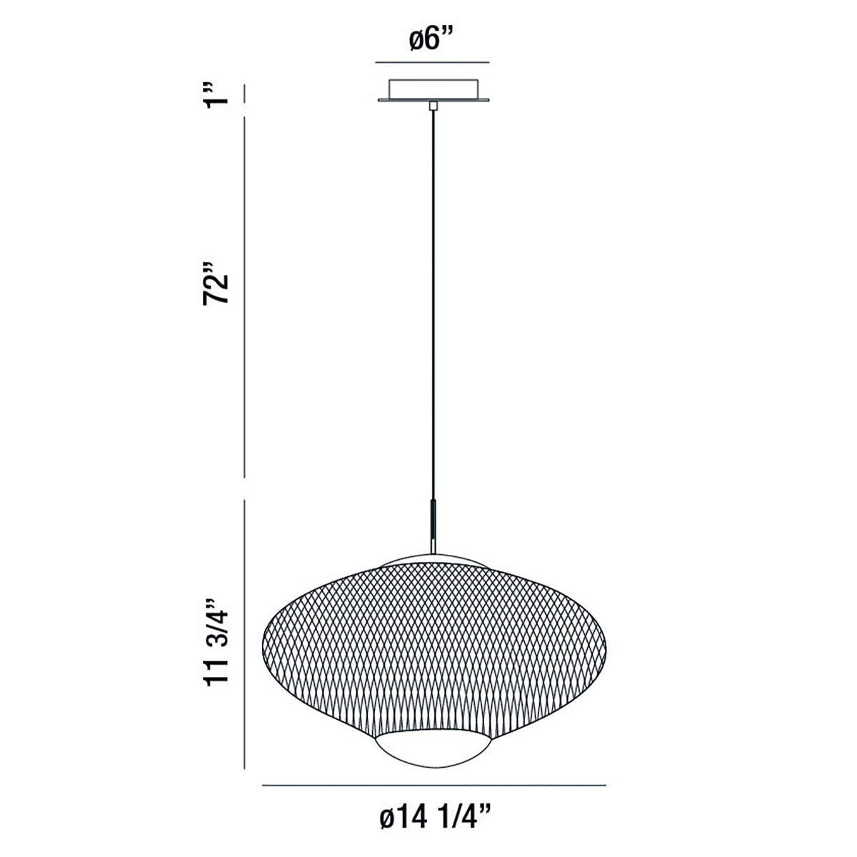 Park 22" Integrated LED Pendant