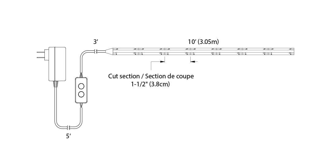 COB tape kit 5CCT, 24V