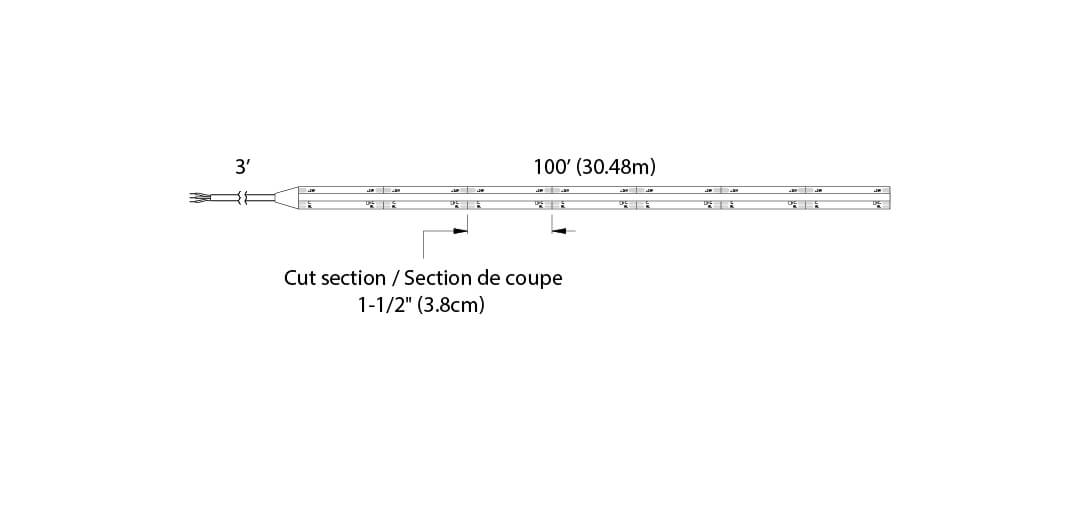COB tape reel 5CCT, 24V