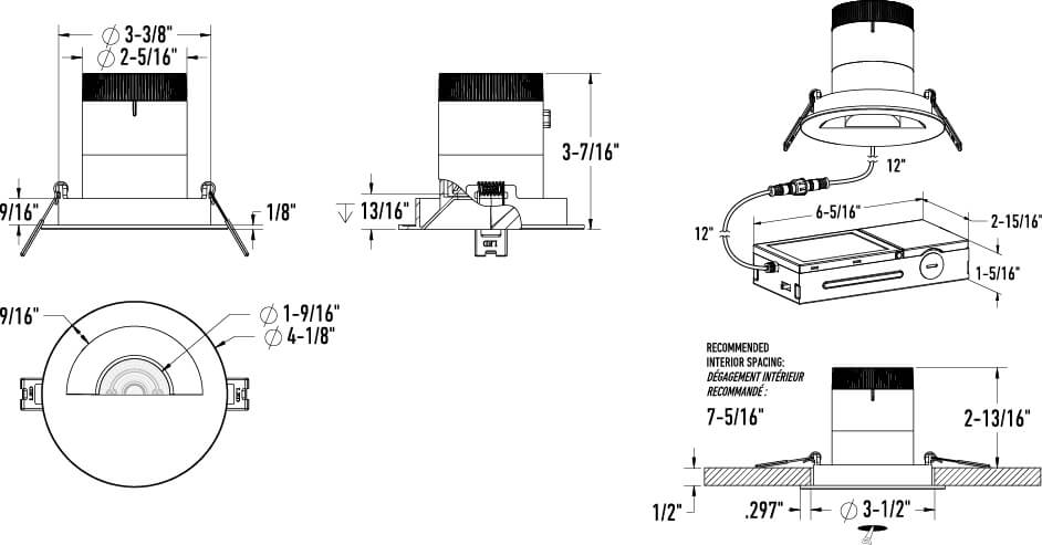 Moda 3in Modular Downlight, 20deg